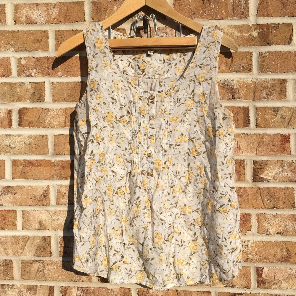 Bass 3/4 Button Front Blouse